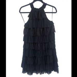 River Island Dark Mori layer ruffle dress L